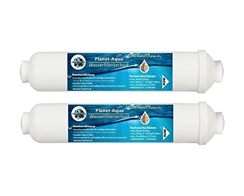 Planet-Aqua 3 Stück Premium Mineral Patrone für Trinkwasser Aufbereitung Umkehrosmose SBS Kühlschrank. Mineralfilter für Osmose Küchenfilter Anlage von Planet-Aqua