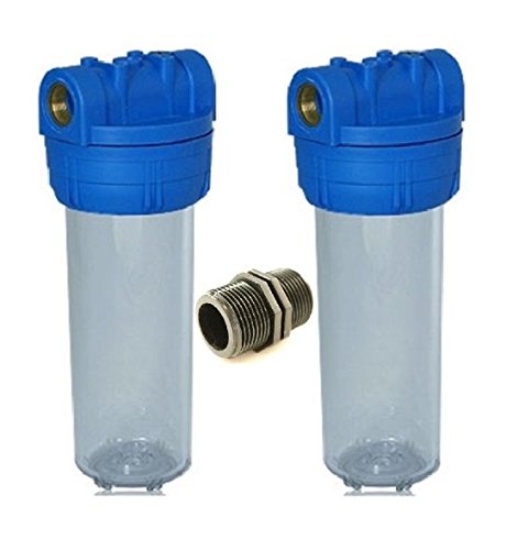 Planet-Aqua Filtergehäuse Duo 10 Zoll 1" Wasseranschluß Innengewinde + Gewindemuffe Vorfilter Gehäuse Wasserfilter Umkehr Osmose Trinkwasser Filter Anlage Hauswasserwerk Brunnen Regenwasser Pumpe Planet-Aqua Filtergehäuse Duo 10 Zoll 1" Wasseranschluß Innengewinde + Gewindemuffe Vorfilter Gehäuse Wasserfilter Umkehr Osmose Trinkwasser Filter Anlage Hauswasserwerk Brunnen Regenwasser Pumpe von Planet-Aqua