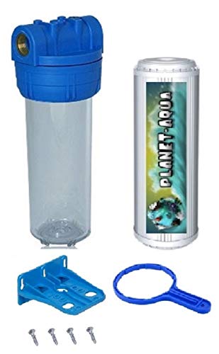 Planet-Aqua Filtergehäuse Set 10 Zoll mit 1/2" Wasseranschluß/Gewinde + KALKFILTER GEHÄUSE - SCHLÜSSEL u WANDHALTER für Wasserfilter Brunnenwasser Filter Planet-Aqua Filtergehäuse Set 10 Zoll mit 1/2" Wasseranschluß/Gewinde + KALKFILTER GEHÄUSE - SCHLÜSSEL u WANDHALTER für Wasserfilter Brunnenwasser Filter von Planet-Aqua