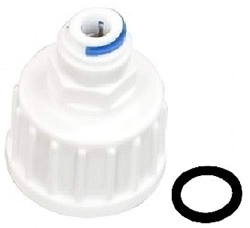 Wasseranschluss Adapter 7/16" IG auf 1/4" Kühlschrankschlauch für Wasserfilter Side by Side Kühlschrank, Umkehrosmoseanlage, Schlauch 1/4 Zoll 6mm und Osmoseanlagen. Filteranschluss Kupplung vielseitig als Verbindungsstück für WasserzufuhrFiltergehäuse Wasserfilteranlage Gehäuse Aquarium einsetzbar Wasseranschluss Adapter 7/16" IG auf 1/4" Kühlschrankschlauch für Wasserfilter Side by Side Kühlschrank, Umkehrosmoseanlage, Schlauch 1/4 Zoll 6mm und Osmoseanlagen. Filteranschluss Kupplung vielseitig als Verbindungsstück für WasserzufuhrFiltergehäuse Wasserfilteranlage Gehäuse Aquarium einsetzbar von Planet-Aqua