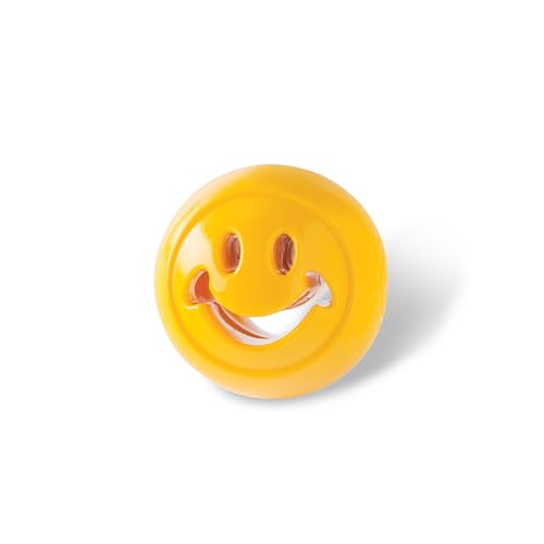 Planet Dog Orbee-Tuff Nooks - Snackspielzeug für Hunde - gelber Smiley von Outward Hound