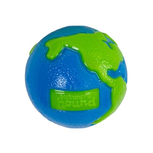 Planet Dog Orbee-Tuff Planet - Snackball für Hunde - Hundespielzeug - Blau/Grün - Mittelgroß von Outward Hound