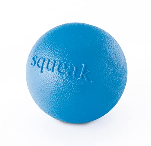 Planet Dog Orbee-Tuff Squeak - Quietsch-Ball für Hunde - Spielzeug zum Apportieren - Blau von Planet Dog