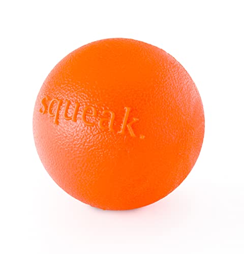 Planet Dog Orbee-Tuff Squeak - Quietsch-Ball für Hunde - Spielzeug zum Apportieren - Orange von Planet Dog