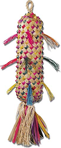 Planet Pleasures Papageienspielzeug Spiked Piñata, 25,4 cm natürliches Vogelspielzeug von Planet Pleasures