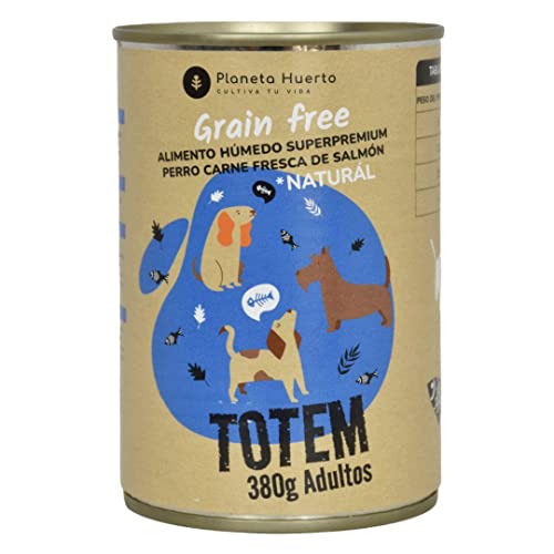 Planet Gemüsegarten, Grain Free Nassfutter für Hunde, Lachs, 380 g – Superpremium ohne Getreide – mit Lachs und frischem Hering Planet Gemüsegarten, Grain Free Nassfutter für Hunde, Lachs, 380 g – Superpremium ohne Getreide – mit Lachs und frischem Hering von Planeta Huerto