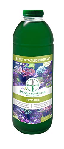 PlanktonPlus Aquaristik Phyto-Phos Phytoplankton zur natürlichen Senkung von Nitrat und Phosphat im Meerwasser Aquarium 1 Liter von PlanktonPlus GmbH