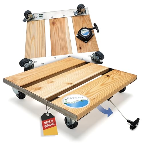 PlantMOVER Pflanzenroller mit Seilzug - 150kg Tragkraft 42x42cm – Edelstahl/Holz Pflanzenroller eckig mit robusten Rollen - Rollbrett für Pflanzen - Einfach ziehen, Made in Germany PlantMOVER Pflanzenroller mit Seilzug - 150kg Tragkraft 42x42cm – Edelstahl/Holz Pflanzenroller eckig mit robusten Rollen - Rollbrett für Pflanzen - Einfach ziehen, Made in Germany von PlantMOVER Einfach ziehen!