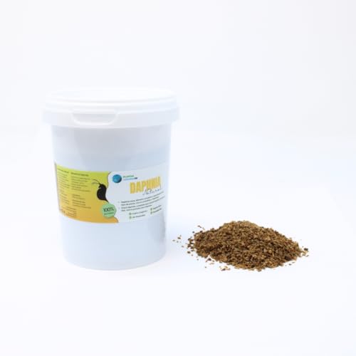 Daphnia Trockene natürliche Aquarienpflanzen, 500 ml, Futter auf Insektenbasis, 100% natürlich, für Fische, reich an Protein und Vitaminen von PlantasAcuario