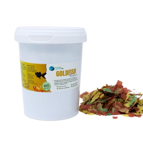 Goldfish Flakes Fischfutter für Kaltwasserfische, natürliches Vollfutter, ausgewogene Ernährung für alle Arten von Aquarienfischen und Kaltwasserteichen, Aquarienpflanzen, 500 ml Goldfish Flakes Fischfutter für Kaltwasserfische, natürliches Vollfutter, ausgewogene Ernährung für alle Arten von Aquarienfischen und Kaltwasserteichen, Aquarienpflanzen, 500 ml von PlantasAcuario