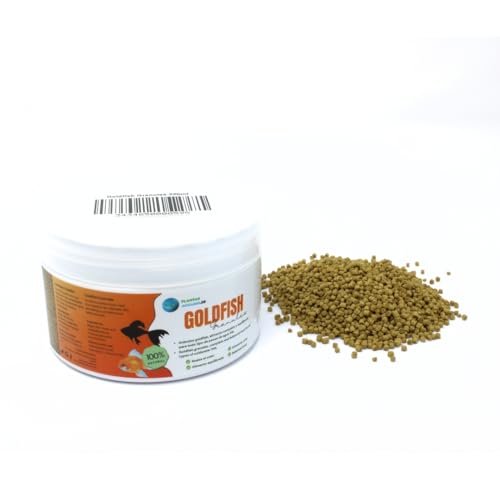 Goldfish Granulat, Futtergranulat für Kaltwasserfische, natürliche Vollnahrung, ausgewogene Ernährung für alle Arten von Aquarienfischen und Kaltwasserteichen, Aquarienpflanzen, 225 ml von PlantasAcuario