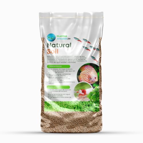 Natural Soil Mineralsubstrat, Tonerde, feine Körnung, 2-3 mm, für Aquarien, Terrarien, Paludarien, ideal für Wasserpflanzen und Landpflanzen, 8 Liter Natural Soil Mineralsubstrat, Tonerde, feine Körnung, 2-3 mm, für Aquarien, Terrarien, Paludarien, ideal für Wasserpflanzen und Landpflanzen, 8 Liter von PlantasAcuario