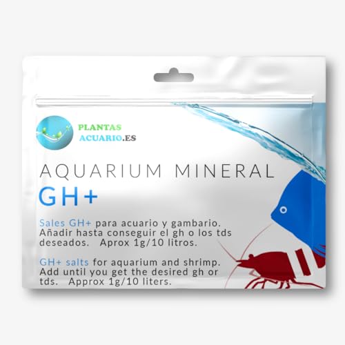 PlantasAcuario Aquarium Mineral GH+, Remineralisierungssalz für Aquarium und Gambarium, 100 g von PlantasAcuario