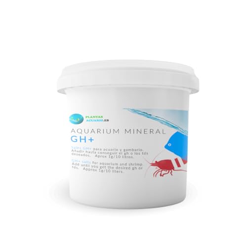 PlantasAcuario Aquarium Mineral GH+, Remineralisierungssalze für Aquarium und Garnelenbecken, 800 Gramm von PlantasAcuario