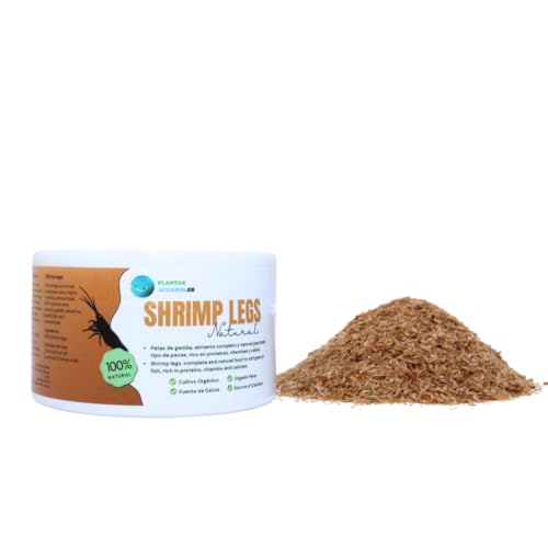 Shrimp Legs 100 ml, kleine Garnelenfüße, natürliches Futter für alle Arten von tropischen Fischen, Warmwasser und Kaltwasser, Futter reich an Proteinen, Kalzium und Mineralelementen. von PlantasAcuario
