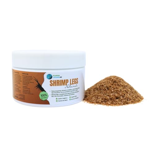 Shrimp Legs 225 ml, kleine Garnelenfüße, natürliches Futter für alle Arten von tropischen Fischen, Warmwasser und Kaltwasser, Futter reich an Proteinen, Kalzium und Mineralelementen. von PlantasAcuario