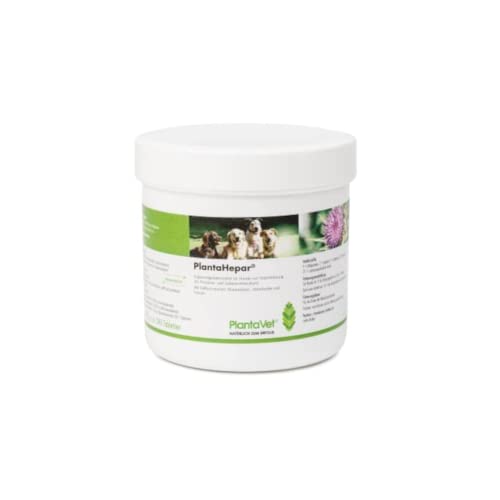 PlantaVet PlantaHepar 800mg | 240 Tabletten | Ergänzungsfuttermittel für Kleintiere | Kann zur Unterstützung des Pankreas- und Leberstoffwechsels beitragen | Mit Süßholzwurzel von PlantaVet
