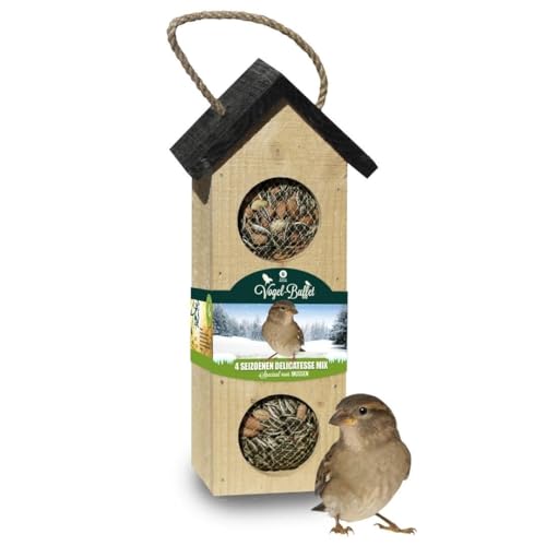 Bird Buffet | Vogelfutter Bird-Chalet zum afhängen 3v | Vogelfutter für Spatzen | 1x 200gr | 4-Jahreszeiten-Futter | vogelhaus zum aufhängen | vogelfutter wildvögel ganzjährig | vogelhaus wetterfest Bird Buffet | Vogelfutter Bird-Chalet zum afhängen 3v | Vogelfutter für Spatzen | 1x 200gr | 4-Jahreszeiten-Futter | vogelhaus zum aufhängen | vogelfutter wildvögel ganzjährig | vogelhaus wetterfest von Plants by Frank
