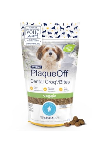 ProDen PlaqueOff Dental Bites Snacks für Hunde unter 10 kg, 60 g, gegen Mundgeruch, Plaque, Zahnstein von ProDen PlaqueOff