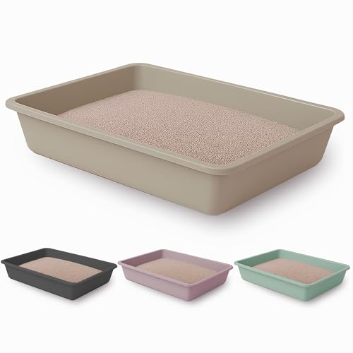 Umweltfreundliche Katzentoilette in Pastellfarben, hergestellt in Spanien aus 100 % recycelten Materialien, leicht zu reinigen, für Katzen Umweltfreundliche Katzentoilette in Pastellfarben, hergestellt in Spanien aus 100 % recycelten Materialien, leicht zu reinigen, für Katzen von Plastiken