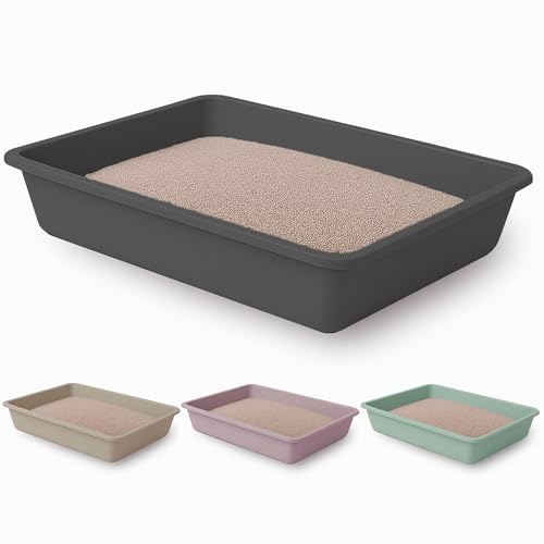 Umweltfreundliche Katzentoilette in Pastellfarben, hergestellt in Spanien aus 100 % recycelten Materialien, leicht zu reinigen, für Katzen Umweltfreundliche Katzentoilette in Pastellfarben, hergestellt in Spanien aus 100 % recycelten Materialien, leicht zu reinigen, für Katzen von Plastiken