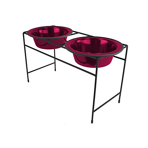Platinum Pets Double Diner Futterstation mit Edelstahlnäpfen von Platinum Pets