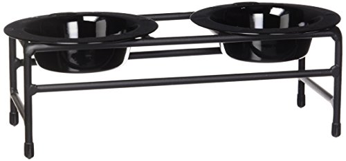 Platinum Pets Double Diner Futterstation mit Edelstahlnäpfen von Platinum Pets