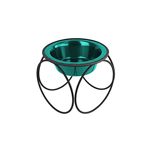 Platinum Pets Single Olympischen Diner Futterstation mit Edelstahl Fressnapf von Platinum Pets
