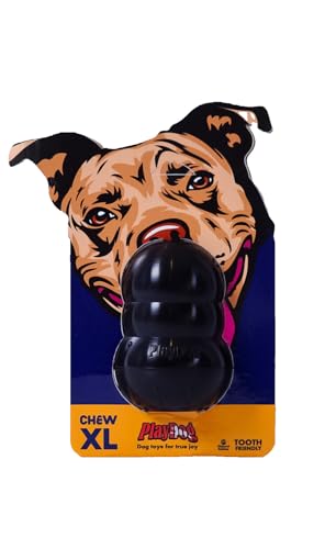 PlayDog Chew XL – Befüllbares Kauspielzeug aus Naturgummi, extra groß & robust, mit Textur für Zahnpflege & langanhaltenden Spaß von PlayDog