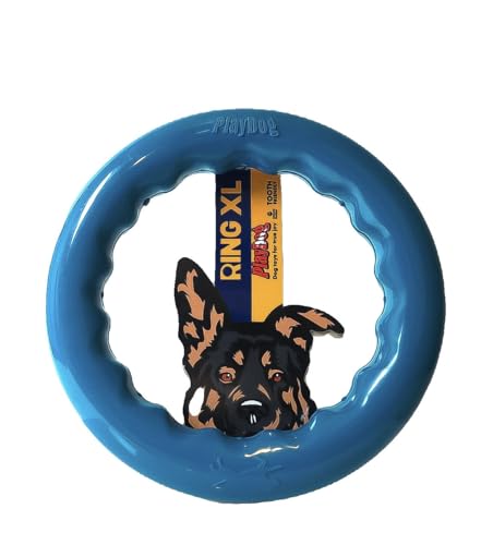 PlayDog Ring XL – Robuster Gummiring für große Hunde, 24 cm Durchmesser, langlebig und sicher, Kauspielzeug für starke Kauer, Aktivität und Spielspaß PlayDog Ring XL – Robuster Gummiring für große Hunde, 24 cm Durchmesser, langlebig und sicher, Kauspielzeug für starke Kauer, Aktivität und Spielspaß von PlayDog