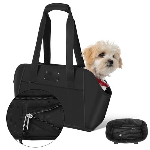 Playexen Hundetragetasche, Transporttasche mit Sicherheitsgurt für Hunde und Katze, Welpentasche Tragbar Höhenverstellbar, Tragetasche für kleinen und mittleren Hund, Welpen, Katze Oxford Wasserdicht Playexen Hundetragetasche, Transporttasche mit Sicherheitsgurt für Hunde und Katze, Welpentasche Tragbar Höhenverstellbar, Tragetasche für kleinen und mittleren Hund, Welpen, Katze Oxford Wasserdicht von Playexen