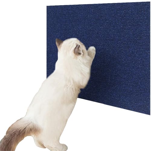 Kratzbrett Katzenkratzmatte DIY Schneiderei Möbelschutz mit selbstklebender Rückseite Anti-Kratzen für Katzen (Blau, 40 * 100 cm) von Playful Paws