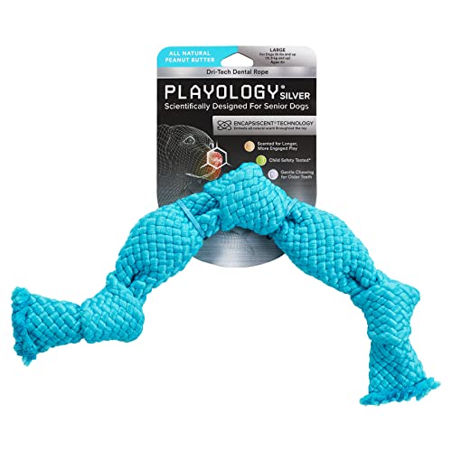 Playology Dri-Tech Zahnseil (ab 15,9 kg), Erdnussbutter von Playology