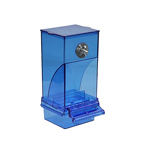 Futterspender für Papageien, automatische Futterbox, für Vögel, 8,5 x 7,5 x 18,5 cm, Blau Futterspender für Papageien, automatische Futterbox, für Vögel, 8,5 x 7,5 x 18,5 cm, Blau von Pleayietoopiatiey
