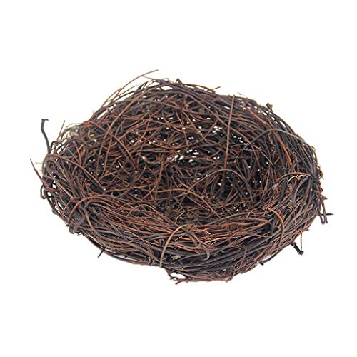 Vogelnest aus natürlichem geflochtenem Rattan, 15 cm von Pleayietoopiatiey