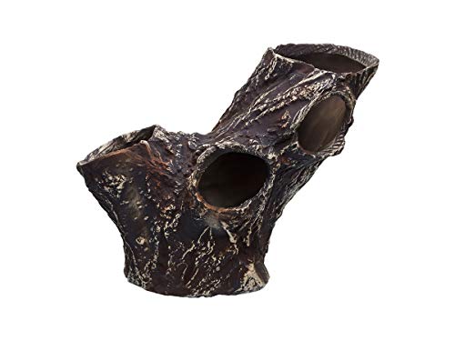 Plecoceramics Großes Aquarium Höhle Versteck für Fische Keramik Dekoration Versteck Baumstamm Holzscheit für Plecos und Buntbarsche Plecoceramics Großes Aquarium Höhle Versteck für Fische Keramik Dekoration Versteck Baumstamm Holzscheit für Plecos und Buntbarsche von Plecoceramics