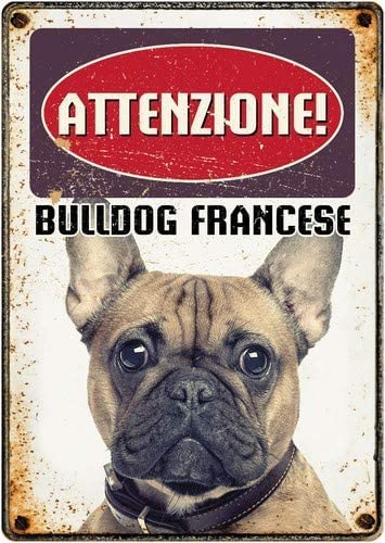 watchword Bulldog Francese 21x14,8 cm beige (it) von Plenty Gifts