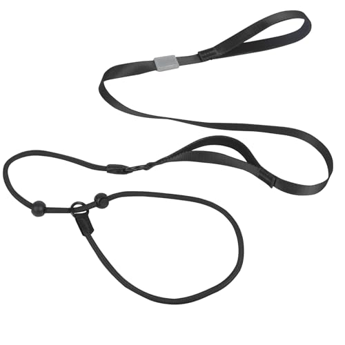 Rope Retrieverleine für Hunde, Schlupfleine für Hunde, 1,7 m, langes Trainingsseil für Hunde, langlebige Hundeleine, Anti-Erstickung, Schwarz Rope Retrieverleine für Hunde, Schlupfleine für Hunde, 1,7 m, langes Trainingsseil für Hunde, langlebige Hundeleine, Anti-Erstickung, Schwarz von Plliocse