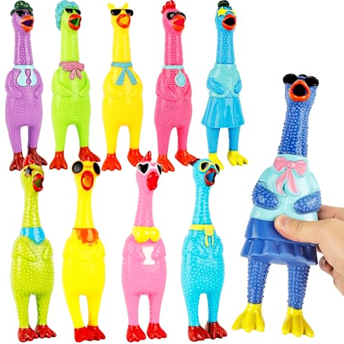 Plukeen 10 Stück 22,9 cm 30,5 cm Gummi Huhn Hundespielzeug Quietschendes Schreien Huhn Hund Gummi Squeeze Squeaky Prank Noise Maker Kauspielzeug für Haustiere, 2 Größen Plukeen 10 Stück 22,9 cm 30,5 cm Gummi Huhn Hundespielzeug Quietschendes Schreien Huhn Hund Gummi Squeeze Squeaky Prank Noise Maker Kauspielzeug für Haustiere, 2 Größen von Plukeen