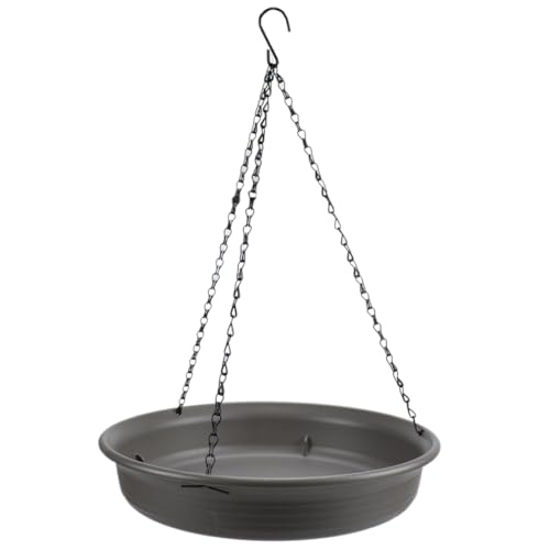 Pluuttiem Vogeltränke, zum Aufhängen, rundes Tablett, Tablett aus Kunstharz, verdicktes Tablett, tiefe Ablage für Vögel Pluuttiem Vogeltränke, zum Aufhängen, rundes Tablett, Tablett aus Kunstharz, verdicktes Tablett, tiefe Ablage für Vögel von Pluuttiem