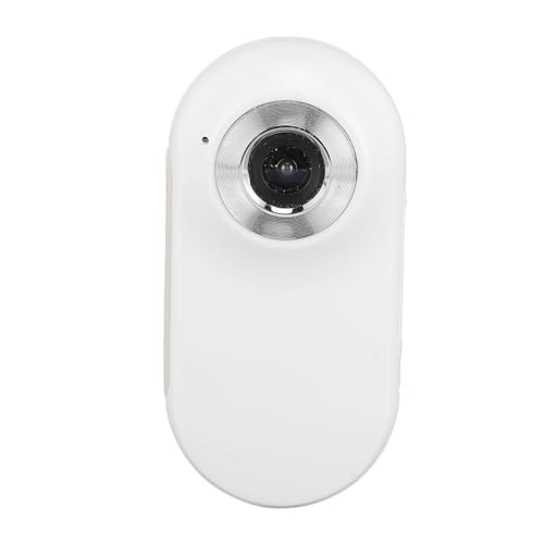 Plyisty 1080p Katzenkragen Kamera-Schleifenaufnahme Pet Sportkamera mit Sicherem Befestigungsgurt für Hunde Katzen (White) von Plyisty