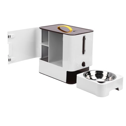 Plyisty Auto -MUTO -Feeder für Hohe Katzenhunde Hundehunde Food Store Container mit Automatischer Lebensmittelfunktion und Multifunktionaler Gebrauch (Dunkelbraun) von Plyisty