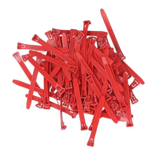 Plyisty Hühnerbeinbänder, Pp Robuste 100pcs Nummerierte Wiederverwendbare Hühnerbeinringe für Entengans (Rot) von Plyisty