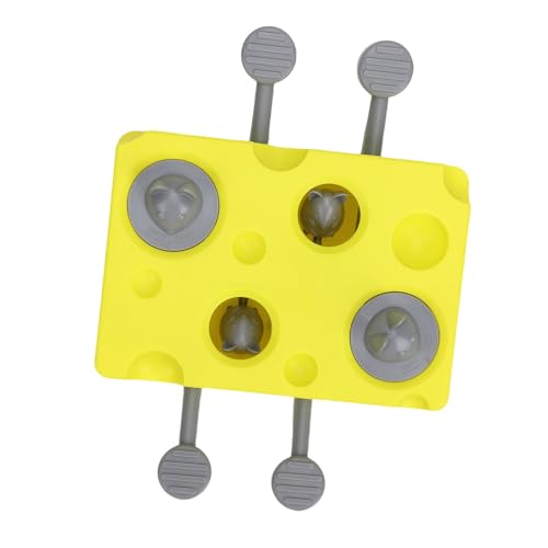 Plyisty Sichere Interaktive Katzen -Puzzle -Spielzeuge für die Ansprechenden Spiele und Energieroute Kunststoffmaterial Geeignet für Interessante Katzen Geeignet (Yellow) von Plyisty