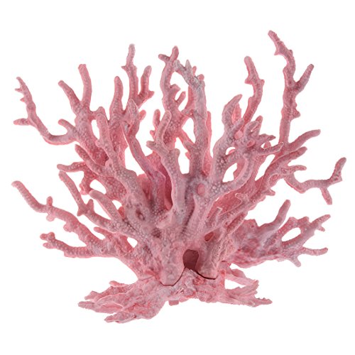 Pmandgk Rosa Korallen geformte Verzierung Fuer Aquarium von Pmandgk