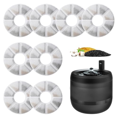 Filter für Katzenbrunnen 8 pcs, Trinkbrunnen Filter für Philips PAW3210/02, Mehrschichtiger Ersatzfilter aus Aktivkohle, Gesunde und Hygienische Filter(PAW0010/01) von Pmueuff