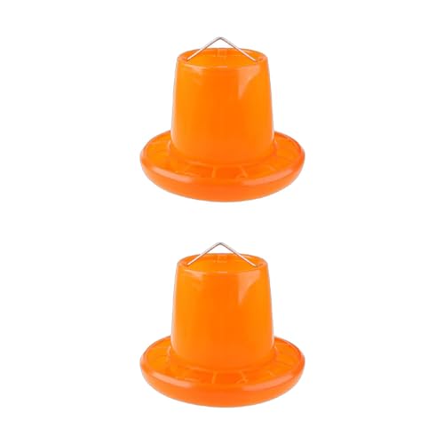 Hühner-Futterspender für Hühner, 3 kg Kapazität, Futterspender für Vögel, kleine Geflügel-Futterausrüstung, hängende Geflügel-Futterstation, kein Abfall von Pnuokn