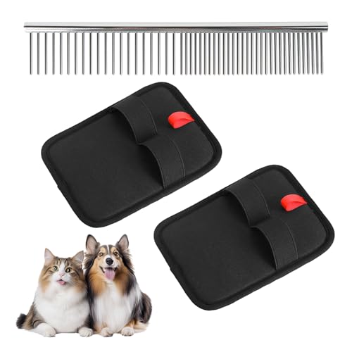 PnxdeobXL 2 Stück Pet Grooming Handschuhe, Tierhaarentferner Handschuh, aus Samtigem Stoff & Atmungsaktivem Netzgewebe, mit Rostfreiem Stahl-Pet-Kam, geeignet für Katzen, Hunde & mehr PnxdeobXL 2 Stück Pet Grooming Handschuhe, Tierhaarentferner Handschuh, aus Samtigem Stoff & Atmungsaktivem Netzgewebe, mit Rostfreiem Stahl-Pet-Kam, geeignet für Katzen, Hunde & mehr von PnxdeobXL