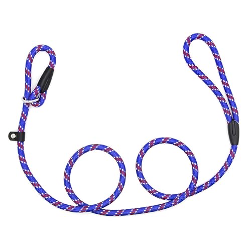 Hundeleine, verstellbar, Nylon, Standard-Hundetrainingsleine für kleine und mittelgroße Hunde, 1,4 m (blau) von PoCoSvnny