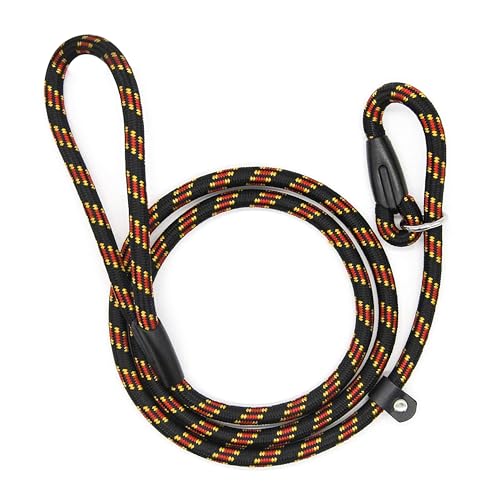 Hundeleine, verstellbar, Nylon, Standard-Hundetrainingsleine für kleine und mittelgroße Hunde, 1,5 m (schwarz) von PoCoSvnny